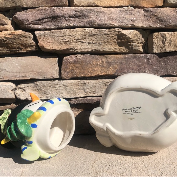 Christmas cookie jar snowman by Fritz and Floyd - Picture 7 of 16